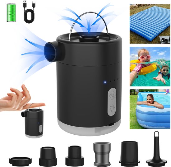 Multifunctionele draagbare buitenunit - Met draadloze luchtpomp & verlichting-Belle's product-zwrat van Merkloos