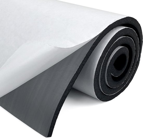Multifunctionele Neopreen Foam Roll, Zelfklevend Isolatiemateriaal, Geluiddemping en Schokabsorptie, 300 mm x 12 mm x 3 m van Merkloos