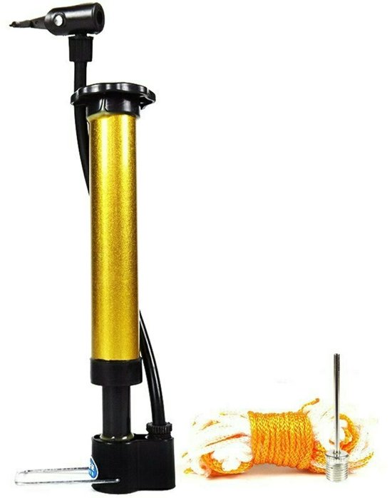 Multifunctionele Pomp - Ballen - Fietsbanden - 20cm - Goud - ABS van Merkloos