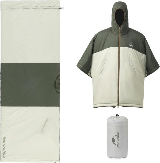 Multifunctionele Slaapzak 190x75 cm - Outdoor Slaapzak 2-1 tevens pocho / jas - Water- en Winddicht - perfect voor kamperen, reizen en buitenactiviteiten