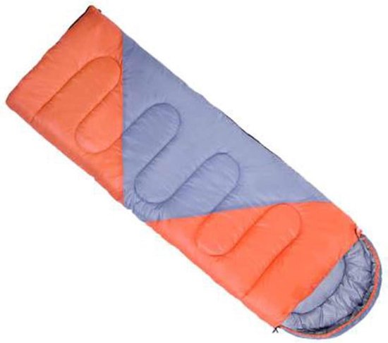 Multifunctionele Slaapzak - Kampeerslaapzak 3-4 Seizoenen - Kamperen en Backpacken - Waterdicht en Weerbestendig - 215 x 75 cm - Oranje
