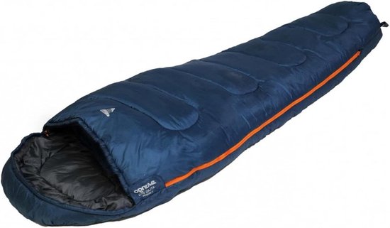 Mummie Slaapzak - Kampeerzak Outdoor - Kamperen en Festivals - 2 Seizoen - 185 cm - Blauw