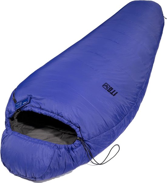 Mummie Slaapzak - Outdoor Slaapzak - Kamperen en Hiken - Ademend en Waterafstotend - Tot 185 cm - Blauw