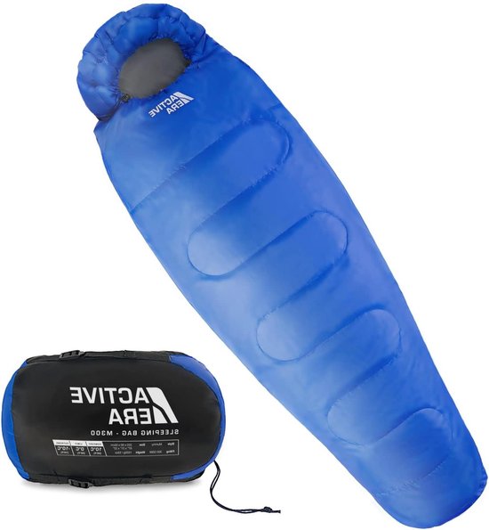 Mummie Winter Slaapzak - 300 GSM Vulling en Waterafstotend - 4 Seizoenen voor Camping en Backpacken - 220x80cm van Dutch Mountains