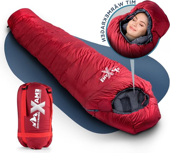 Mummieslaapzak 230 cm winter -10 °C compact voor buiten kamperen wandelen bergbeklimmen ultralicht - praktische gadgets Slaapzak voor camping van Merkloos