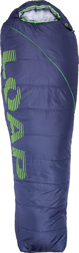 Mummieslaapzak Loap Decline Donkerblauw-groen Blauwe L-rits links - L-levý zip van Merkloos