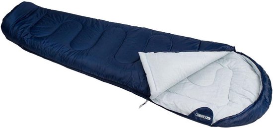 Mummieslaapzak met waterafstotende voering en polyester vulling