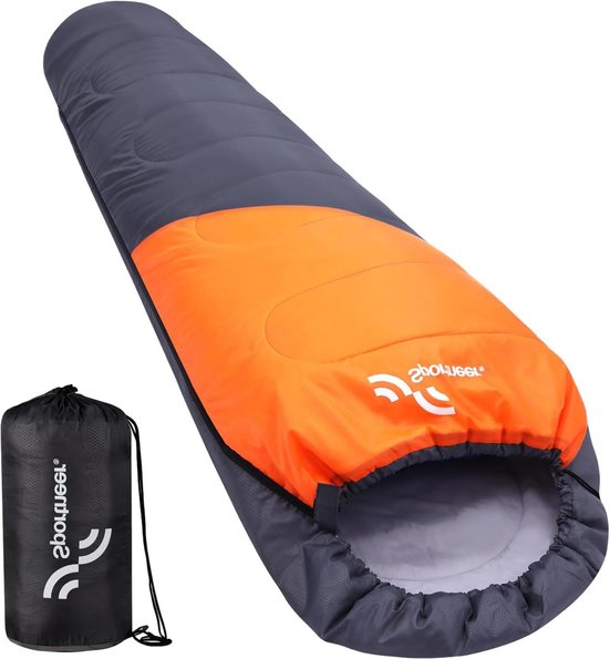 Mummieslaapzak voor de zomer - lichtgewicht en compact - 950 g - outdoor slaapzak voor volwassenen sleeping bag camo van Forceatt