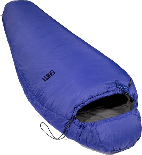 Mummieslaapzak - Zomerslaapzak Kamperen - Buitenactiviteiten - Ademend ontwerp - 216x84 cm - Blauw