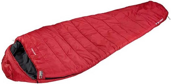 Mummy Slaapzak - Kampeerslaapzak Outdoor - Kamperen en Hiken - Nylon Materiaal - 220 x 80 cm - Rood