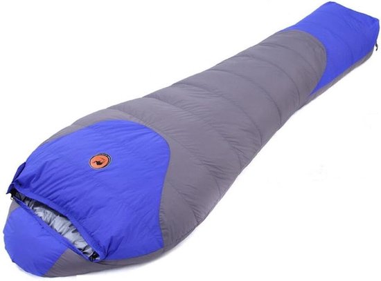 Mummy Slaapzak - Kampeeruitrusting - Kamperen in de winter - Extra dikke vulling - -20 graden - Blauw