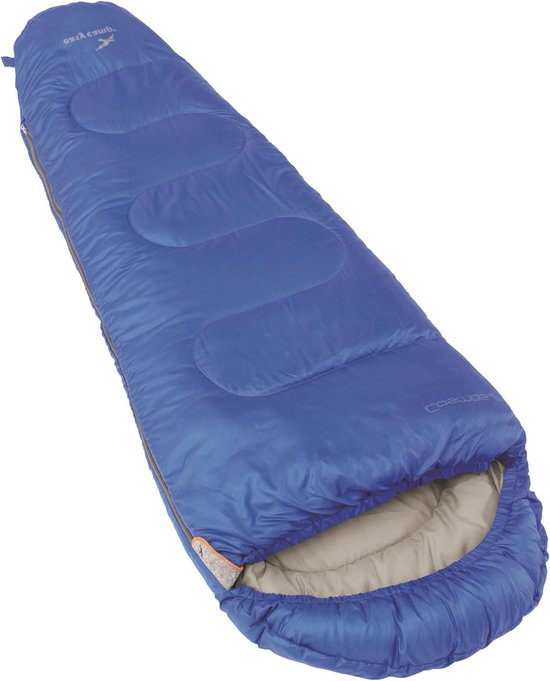 Mummy Slaapzak - Kampeerzak Junior - Kamperen Buiten - Ridge Hood - One Size - Blauw