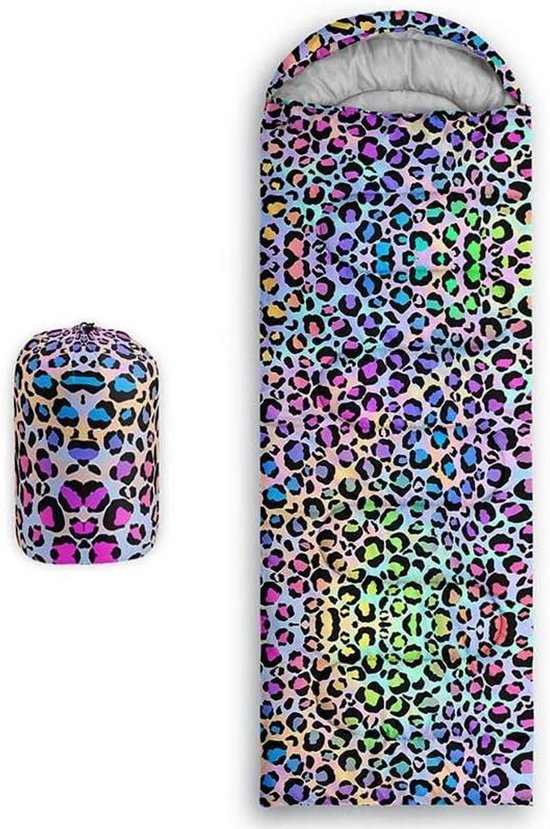 Mummy Slaapzak - Kampeerzak Outdoor - Warm Kamperen - Waterdicht Polyester - 80 x 230 cm - Multi 9