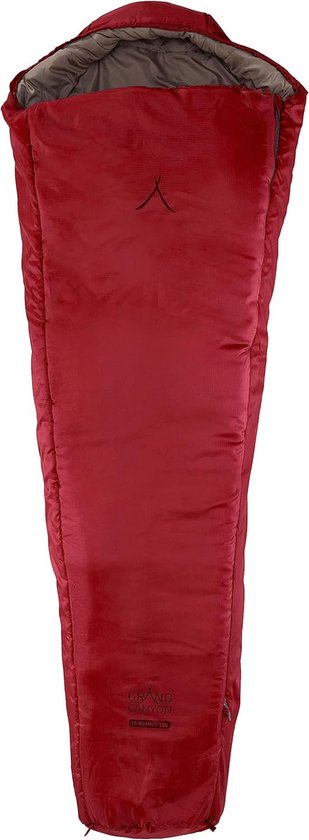 Mummy Slaapzak - Outdoor Slaapzak - Kamperen en Trekking - Waterdichte Onderkant - Tot 190 cm - Rood Dahlia
