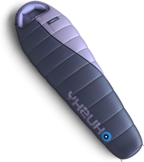 Mummy Slaapzak - Outdoor Slaapzak - Kamperen en Wandelen - Waterafstotend Ripstop Nylon - 200 cm - Blauw met Roze