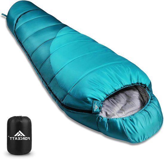 Mummy Slaapzak - Winterslaapzak Kampeerslaapzak - Outdoor Kamperen - Waterdicht Scheurvast - 210 x 64 cm - Grijs