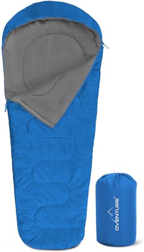 Mummyslaapzak 230x80 cm | Lichtgewicht en Warm | Comfort Temperatuur 5°C - 8°C | Waterafstotend | Perfect voor Kamperen en Reizen van Goed!