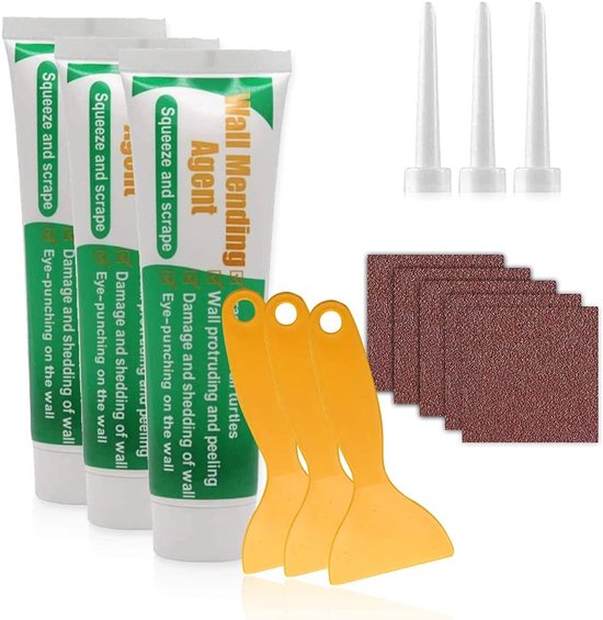 Muurkitmiddel 300g - Weersbestendige Muurkitcrème voor Snelle Reparaties van Scheuren en Tegels van Merkloos
