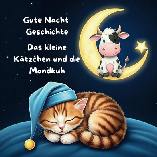 Nacht Geschichte - Das kleine Kätzchen und die Mondkuh: Die Abenteuer des kleinen Tigers