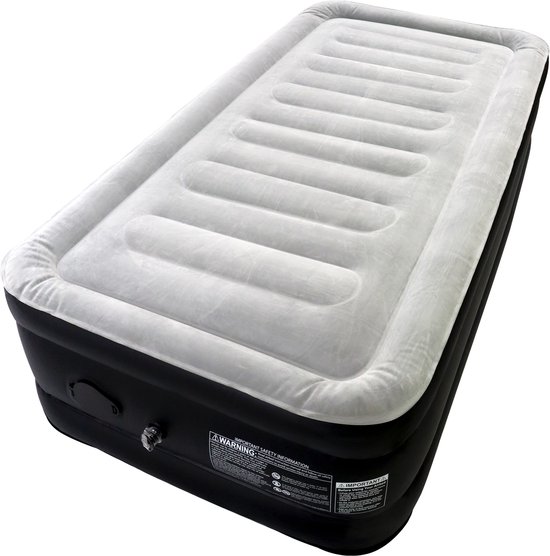 NAIZY Luchtmatras 1 Persoon Luchtbed Zelfopblazend 187x90x46cm Opblaasbaar Matras met Elektrische Pomp Opblaasbaar Matras Gastenbed Reisbed voor Camping & Thuisgebruik