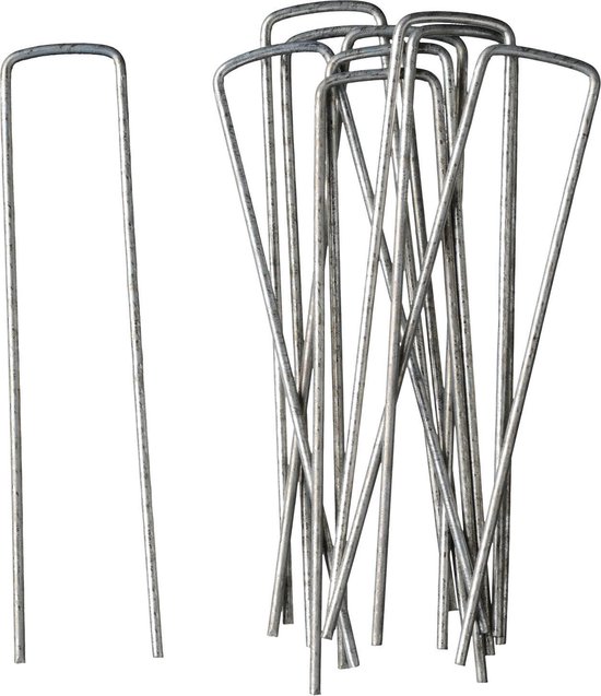 Nature - Gronddoekpennen (10 st.) - 14x3cm - metaal van N/A