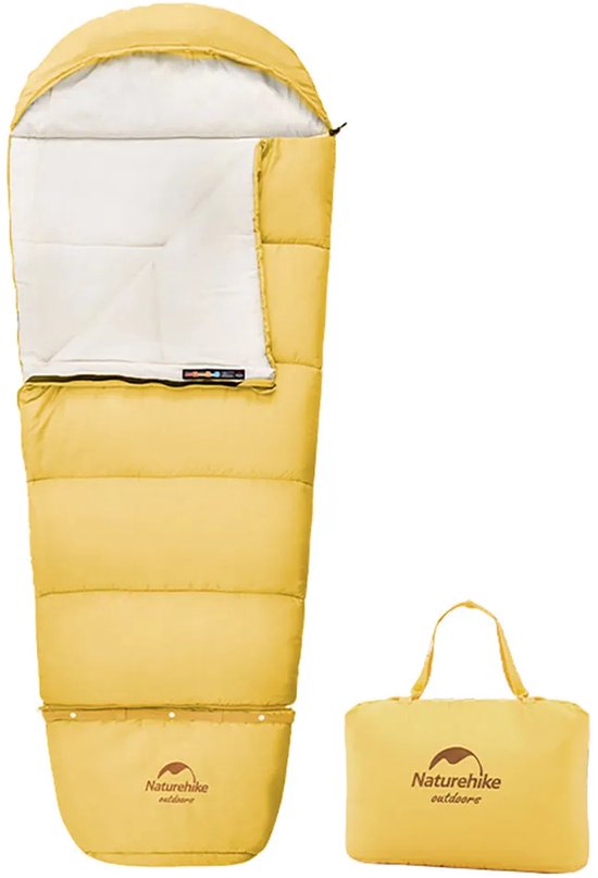 Naturehike C180 Slaapzak Geel 160-190 x 75 cm / Right Zipper