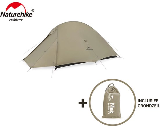 Naturehike® Cloud Up 2 PRO - 2 persoons tent - Ultra Lichtgewicht tent - Incl. grondzeil - 20D 2000MM - Outdoor - Waterdicht - Hiking & Wandelen van N/A