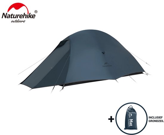 Naturehike® Cloud Up 2 PRO - 2 persoons tent - Ultra Lichtgewicht tent - Incl. grondzeil - 20D 3000MM - Outdoor - Waterdicht - Hiking & Wandelen van Merkloos