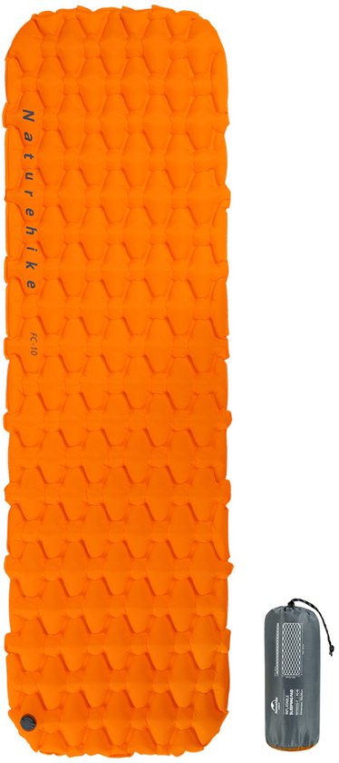 Naturehike FC series basis opblaasbare slaapmat – Ultralicht & compact, 6,5 cm dik, Waterdicht, Voor kamperen, trekking & reizen van Merkloos