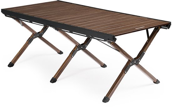 Naturehike grote opvouwbare campingtafel - Aluminium - Met rolbaar blad - 125 × 60 x 45 cm - voor 6 personen van Naturehike