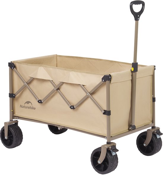 Naturehike lichtgewicht opvouwbare bolderkar - tot 250 L / 190 kg - compact opvouwbaar - scheurvast Oxford bekleding & staal - trolley voor camping, strand, tuin van Naturehike
