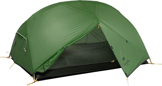 Naturehike® Mongar 2 - 2 persoons tent - Lichtgewicht tent - Incl. grondzeil - 20D 4000MM - Outdoor - Waterdicht - Hiking & Wandelen - Kampeertent - koepeltent - Trekkerstent van Merkloos