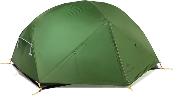 Naturehike® Mongar 2 210T - 2 persoons tent - Lichtgewicht tent - Incl. grondzeil - Outdoor - Waterdicht - Hiking & Wandelen - Kampeertent - koepeltent - Trekkerstent van Merkloos