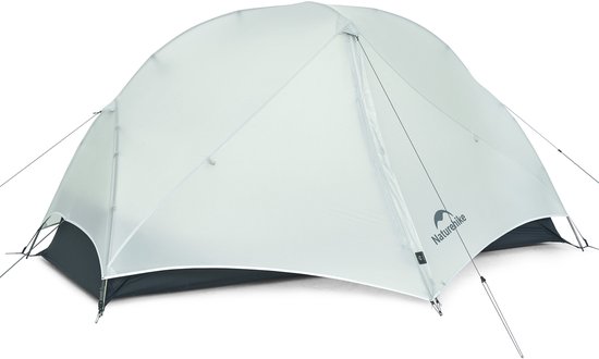 Naturehike Mongar UL 1 – 1-persoons ultralichtgewicht tent – Incl. grondzeil – 15D 1500MM – 3-seizoenen koepeltent – Waterdichte trekkerstent & kampeer tent – Grijs van Merkloos