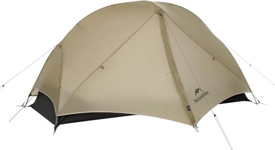 Naturehike Mongar UL 1 – 1-persoons ultralichtgewicht tent – Incl. grondzeil – 15D 1500MM – 3-seizoenen koepeltent – Waterdichte trekkerstent & kampeer tent – Maanzand van Naturehike