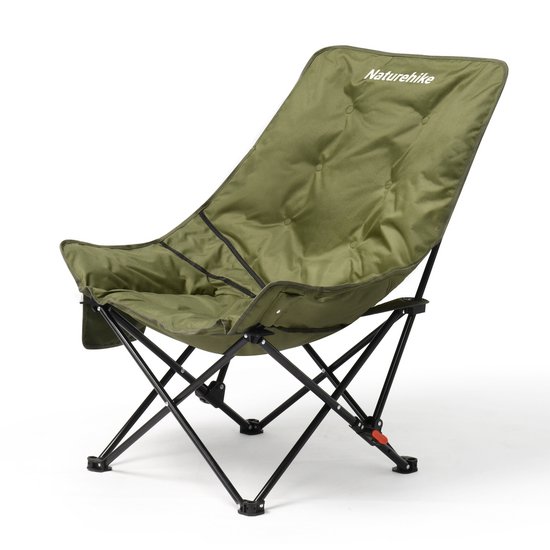 Naturehike Seastar gevoerde campingstoel – Extra breed 70 cm – Verstelbare rugleuning – Opvouwbaar – Stalen frame – Draagvermogen 120 kg – Inclusief draagtas