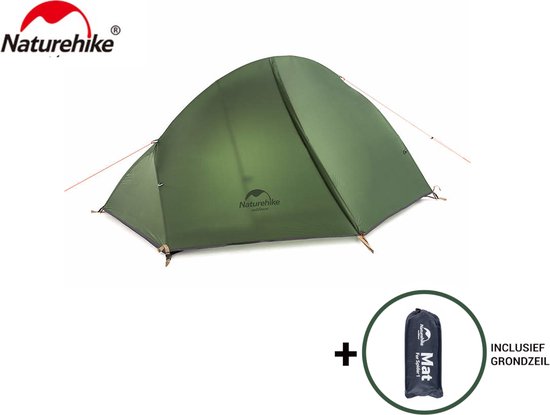 Naturehike® Spider 1-persoons tent - Lichtgewicht tent - 20D nylon - 4000MM - Trekkerstent en trekking tent - 1 persoons lichtgewicht van Naturehike