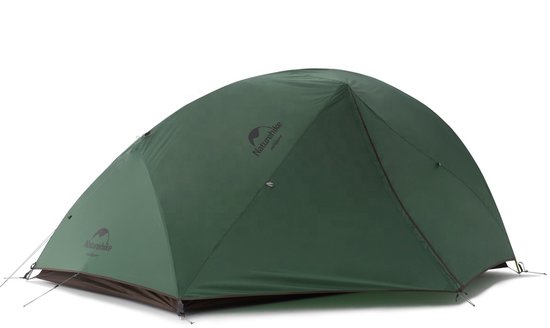 Naturehike Star River 2 – 2 persoons lichtgewicht tent – Waterdichte kampeertent – 210T 3000MM 4-seizoenen – Inclusief grondzeil – Outdoor koepeltent – Groen
