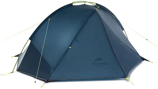 Naturehike Tagar 1 – 1 persoons lichtgewicht tent – Waterdichte kampeertent – 20D 4000MM – Inclusief grondzeil – Outdoor koepeltent – Navyblue van Merkloos