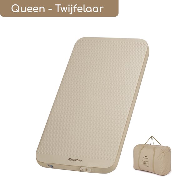 Naturehike® Yugu C12 Slaapmat - Queen Twijfelaar - Eenpersoons & Tweepersoons - Zelfopblazend 12 centimeter - Extra dik & comfort - Luchtbed met ingebouwde pomp - Luchtmatras van Naturehike
