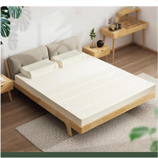 Natuurlijke Latex Matras - Latex Matras - Comfortabel Slapen - 7-Zone Ondersteuning - 110 x 190 cm - Plat