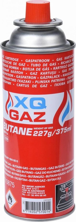 Navul verpakking kookstel gasflessen butaan gas - 227 gram - gasbus navulling van N/A