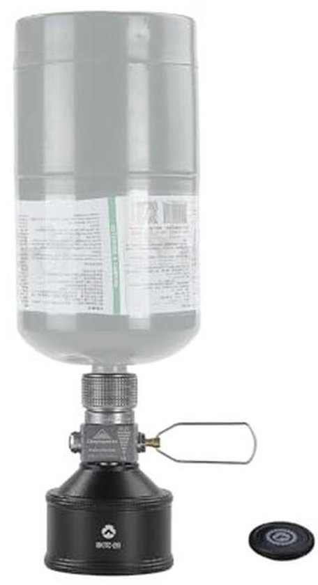 Navulbare gasbus voor camping en backpacking - EN417 Lindal ventiel 35g met adapters van Merkloos
