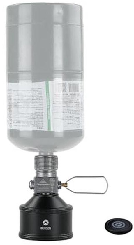 Navulbare gasbus voor camping en backpacking - EN417 Lindal ventiel 35g met adapters