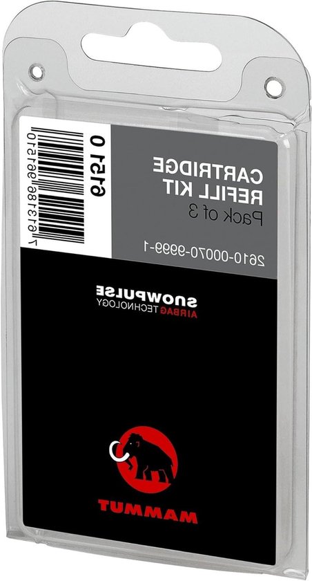 Navulkit Airbag Cartridge - Reservevulling Airbag - Veiligheid op de piste - Drie bijvullingen - 9 gram - Niet gespecificeerd van Merkloos