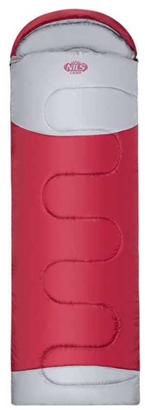 NC2008 BORDEAUX-GRIJZE SLAAPZAK MAAT L NILS CAMP van Merkloos