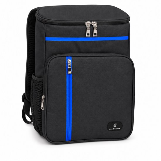 needventure® Koelrugzak - Met Flessenopener - Koeltas - Lunchtas - Koelrugtas - Picknicktas - Backpack - Flessenhouder - Bieropener - Zwart van NEEDVENTURE®