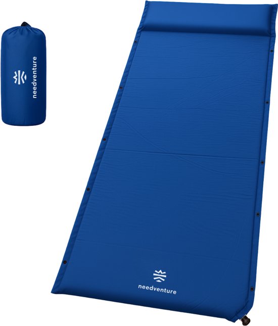 needventure® Zelfopblazende Slaapmat - 1 Persoons - Blauw van NEEDVENTURE®