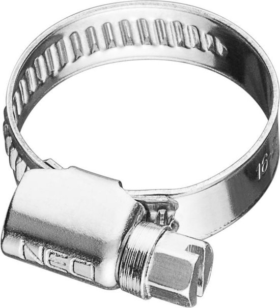 Neo Tools Slangklem RVS W4 16-27mm 9mm Band 3 Stuks Verpakking van Neo Tools