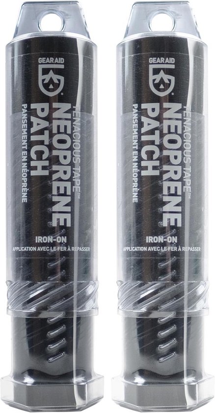 Neopreen Reparatiepleisters Stof Stof Reparatie Set 2 Stuks Zwart – Strijkbaar en Flexibel van Merkloos